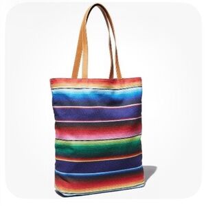 Bloomingdale's Multicolor Striped Tote
